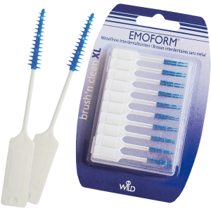 Безметалловые межзубные щетки Dr. Wild Emoform Brush'n clean XL с фторидом натрия 20 шт (7611841139809) (11.4506) лучшая модель в Житомире