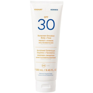 Солнцезащитная эмульсия для лица и тела Korres SPF30 250 мл (5203069098321) рейтинг