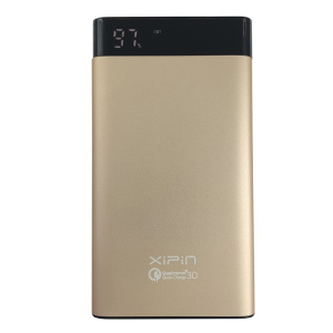 Зовнішній акумулятор (Power Bank) Xipin F1 10000 mAh (Золотистий) ТОП в Житомирі