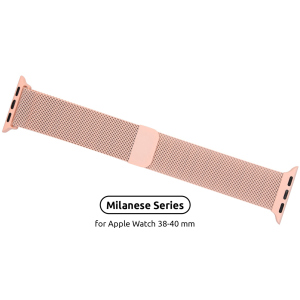 Ремінець Armorstandart Milanese Loop Band Apple Watch All Series 38-40 mm Pink (ARM55246) в Житомирі