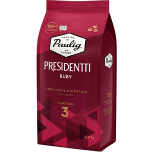 Кофе в зернах Paulig Presidentti Ruby 400 г (6411300176748) лучшая модель в Житомире