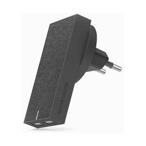 хороша модель Зарядний пристрій Native Union Smart Charger 2-Port USB Fabric Slate (SMART-2-GRY-FB-INT)