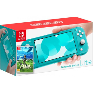 Nintendo Switch Lite Turquoise + Гра The Legend of Zelda: Breath of the Wild (російська версія) краща модель в Житомирі