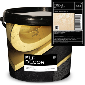 Декоративна штукатурка Elf Decor Feerie 0.5 - 1 мм 5 кг White Gold (mba5FEE_W-G) ТОП в Житомирі