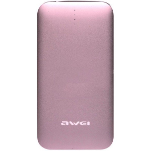 Портативна батарея 8000 mAh AWEI P20K Power Bank Rose Gold краща модель в Житомирі