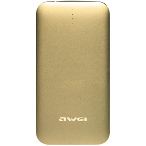 Портативна батарея 8000 mAh AWEI P20K Power Bank Luxury Gold ТОП в Житомирі