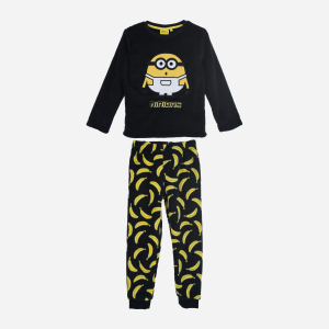 купить Пижама (футболка с длинными рукавами + штаны) Disney Minions2 HU2042 128 см Черная (3609085081668)