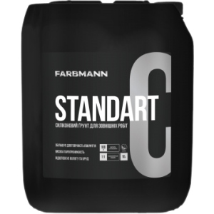 Силиконовый грунт FARBMANN Standart C 5 л Молочно-белый (4823046204654) надежный