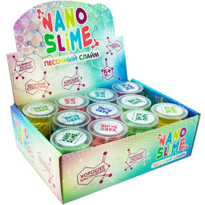 Упаковка піскових слаймів Nano slime 12 шт х 150 г (71834) (4820220561480) краща модель в Житомирі