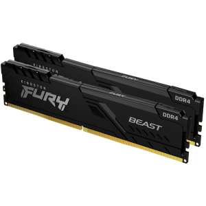 Оперативна пам'ять Kingston Fury DDR4-2666 16384MB PC4-21300 (Kit of 2x8192) Beast Black (KF426C16BBK2/16) в Житомирі