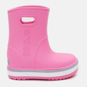 Гумові чоботи Crocs Crocband Rain Boot 205827-6QM-C7 23-24 Рожеві з лавандовим (191448410473) в Житомирі