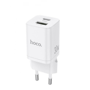 Сетевое зарядное устройство Hoco Quick Charge 30W white ТОП в Житомире