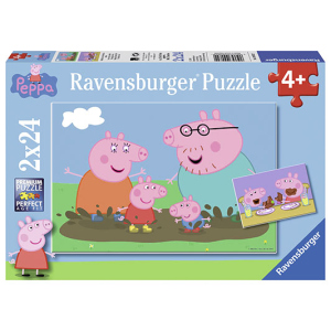 Пазл Ravensburger Свинка Пеппа Веселье 24 элемента х 2 шт (4005556090822) лучшая модель в Житомире