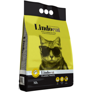 Наполнитель для кошачьего туалета Lindocat Classic White Бентонитовый комкующий 8.5 кг (10 л) (8006455001106)