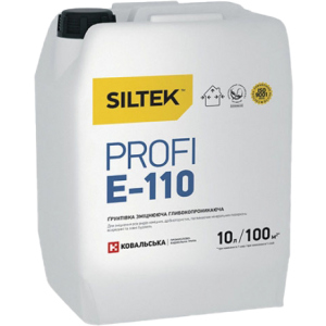 Грунтовка Siltek, що зміцнює Е-110 Profi 10 кг (Е9793) краща модель в Житомирі