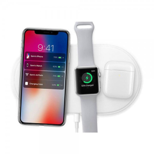 Бездротова зарядка iLoungeMax AirPower White для iPhone | Apple Watch | AirPods OEM