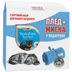 Сухий повнораційний корм Royal Canin Yorkshire Terrier Puppy для цуценят породи йоркширський тер'єр від 2 до 10 місяців 1.5 кг + плед та миска в подарунок (11_11106) в Житомирі