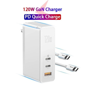 Зарядное устройство Baseus GaN 2 Pro 120W Quick Charger 4.0/PD 3.0 для Apple|Xiaomi| Google| HP| Lenovo| Huawei| Samsung white в Житомире