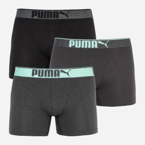 хорошая модель Набор трусов Puma Lifestyle Sueded Cotton Boxer 3P Box 681030001-005 3 шт S Черный (8718824812007)