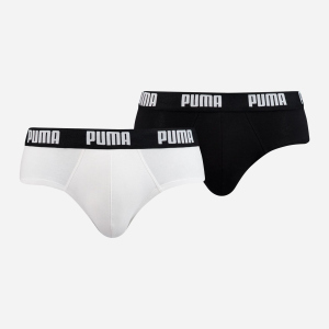 Труси-сліп Puma Basic Brief 2P 88910008 S 2 пари White Black (8718824610436) в Житомирі