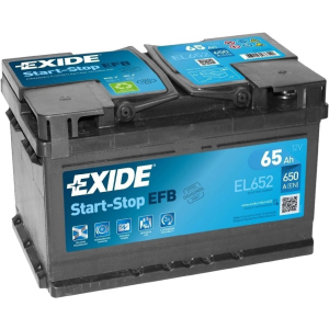 Автомобільний акумулятор Exide Start-Stop EFB 65 А·год Єв (-/+) Euro (650EN) (EL652) ТОП в Житомирі