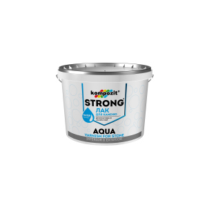 Лак для каменю STRONG AQUA Kompozit 10 л (4820085745131) ТОП в Житомирі