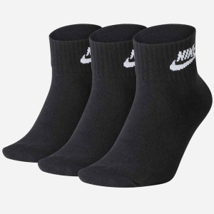 Набір шкарпеток Nike U Nk NSW Evry Essential Ankle 3Pr SK0110-010 XL (46-50) 3 пари Чорний (193145890541) в Житомирі