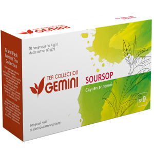 хороша модель Чай зелений пакетований Gemini Tea Collection Grand Pack Саусеп 4 г х 20 пакетиків (4820156430898)