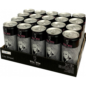 Упаковка слабоалкогольного винного ігристого напою Win-Win Розе Фрозен 0.33 л х 20 шт 5.5-6% (4820236721045) в Житомирі
