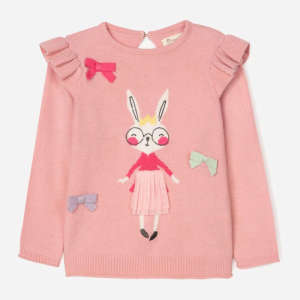 Джемпер Zippy Bunny Knit 3103297101 95 см Lightpink (5602156826456) краща модель в Житомирі