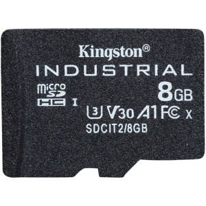 Kingston microSDHC 8GBSP Industrial Class 10 UHS-I V30 A1 (SDCIT2/8GBSP) лучшая модель в Житомире