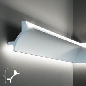 Карниз Tesori KF703 (90x90)мм лучшая модель в Житомире