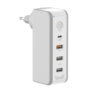 Зарядний пристрій Budi PD 18W+ Quick Charge 3.0/2USB 18W 2.4A краща модель в Житомирі