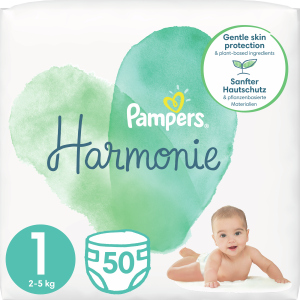 Підгузки Pampers Harmonie Newborn Розмір 1 (2-5 кг) 50 шт (8006540156513) ТОП в Житомирі