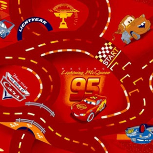 Ковролін AW WORLD OF CARS 10 3м червоний з малюнком краща модель в Житомирі