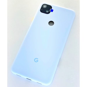 Задняя крышка Google Pixel 4a, голубая, Barely Blue, оригинал (Китай) + стекло камеры High Copy лучшая модель в Житомире