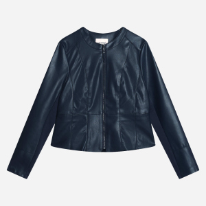 Куртка из искусственной кожи Orsay 800152-526000 42 Темно-синяя (80015229742) лучшая модель в Житомире