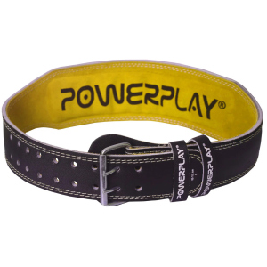 Пояс для важкої атлетики PowerPlay 5085 Чорно-жовтий L (PP_5085_Yellow_L) в Житомирі