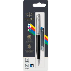 Ручка перьевая Parker Jotter 17 Standart Black CT FP M блистер (15 616) рейтинг