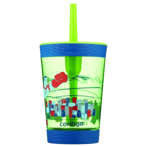 Склянка з трубочкою Contigo Spill Proof Tumbler Blue 420 мл (2115830) ТОП в Житомирі