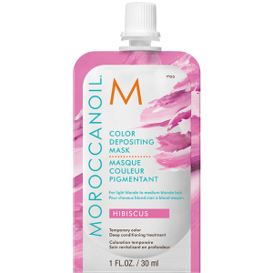 Маска з ефектом кольору MoroccanOil Color Depositing Mask колір Hibiscus 30 мл (7290113140677)