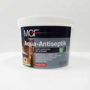 Лазур-антисептик для дерева MGF AQUA-ANTISEPTIK 10 л в Житомирі