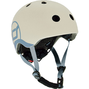 Захисний дитячий шолом Scoot and Ride з ліхтариком 45-51 см Світло-сірий (XXS/XS) (SR-181206-ASH) краща модель в Житомирі
