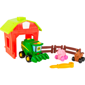 Ігровий набір-конструктор Tomy John Deere Збери трактор із загоном (36881472100)