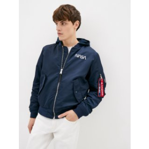 Куртка Airboss MA-1 Hooded NASA L Replica Blue (707568225868_A) в Житомире