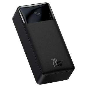 Повербанк BASEUS Bipow Digital Display Power Bank 30000mAh | 2USB / 1Type-C, PD / QC, 20W, 3A | Black краща модель в Житомирі