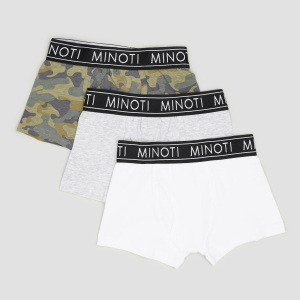 Трусики-шорты Minoti 7B BRIEF 4 35101TEN 128-134 см 3 шт Милитари (5059030615864) лучшая модель в Житомире