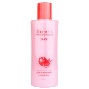 Омолаживающий тонер от морщин Deoproce Hydro Antiaging Pomegranate Toner с экстрактом граната и гиалуроновой кислотой 380 мл (8809410033354)