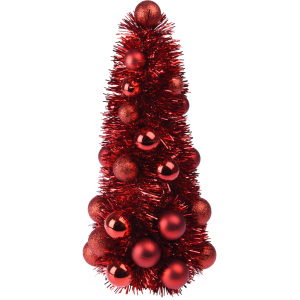 Штучна ялинка Christmas Decoration 15x15x33 см Червона (ACS200520) ТОП в Житомирі