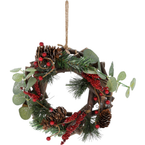 Вінок новорічний Christmas Decoration 22 х 7 х 22 см (YZB003920) в Житомирі